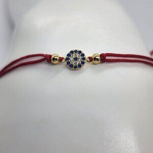 NEW Sterling Silver 925 Evil Eye Design with adjustable Bracelet